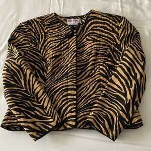 Maggy London Blouses silk Animal Print size 14